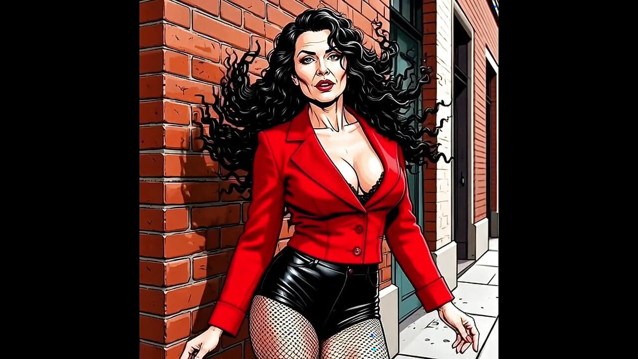 Casting for a 40-year-old Sexy Slut. Cartoon. MILF Black Stockings