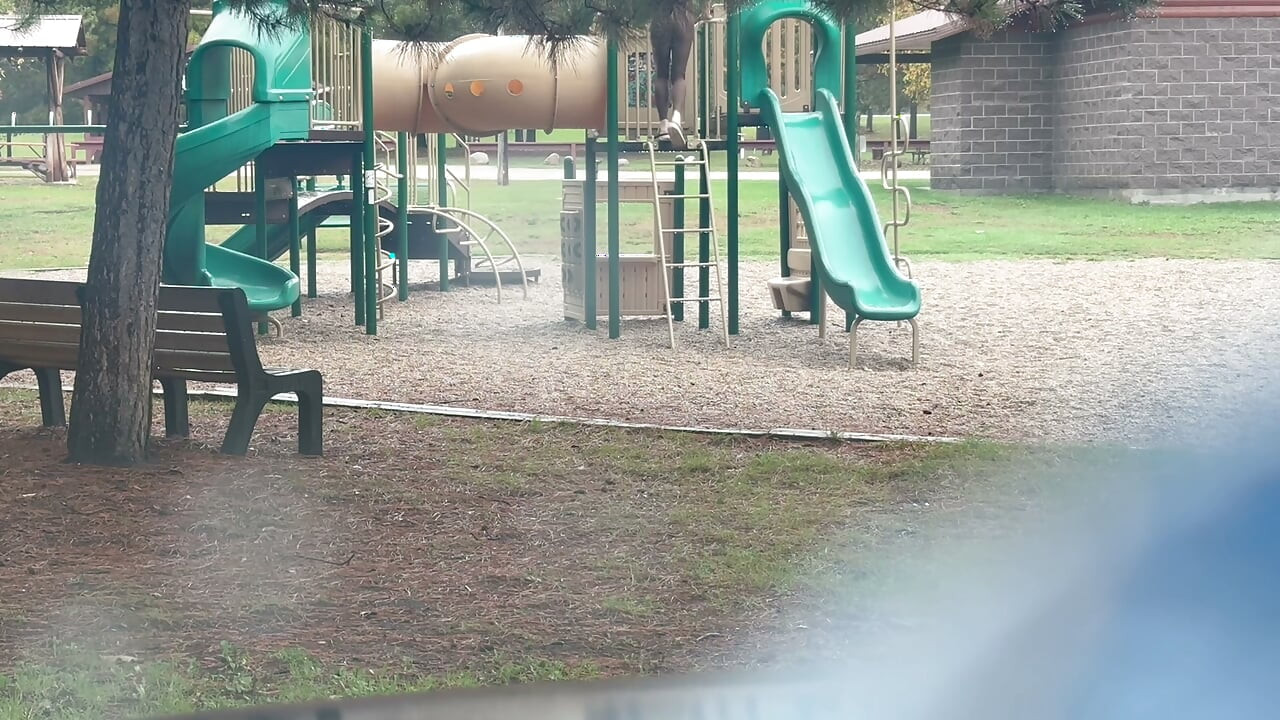 At the public playground
