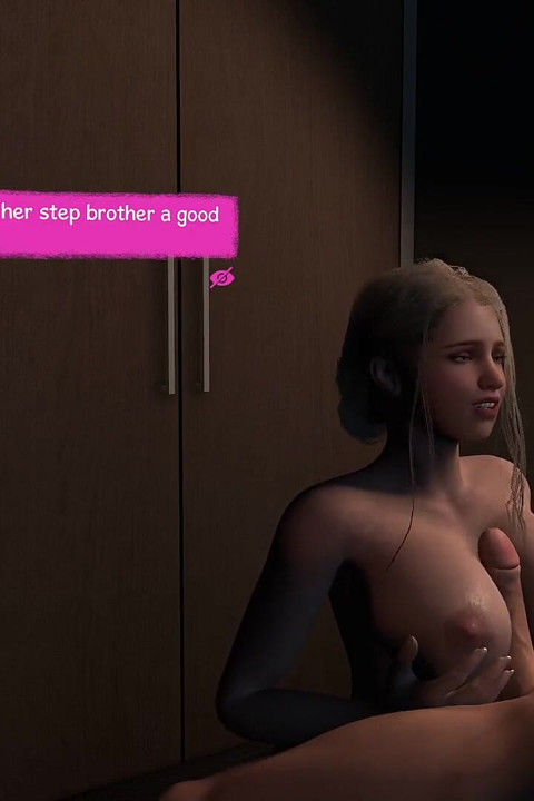 POV - Step Sis Giving a Boobjob