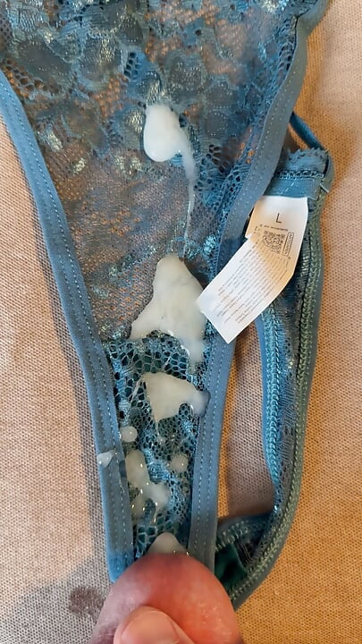 Cum on wife’s panties 60