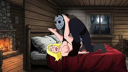 Öğrenci kız kampta seks yapıyor. Cartoon Horror Parody