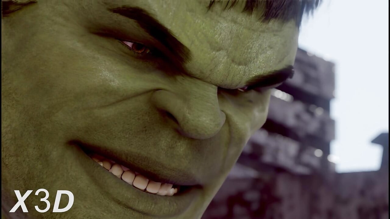 Black Widow tames the Hulk with anal sex