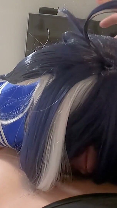 Shylily Japanese Vtuber Cosplayer Blowjob Suck dick Cowgirl Ladyboy Crossdresser gets fucked part.12 | Klip 1