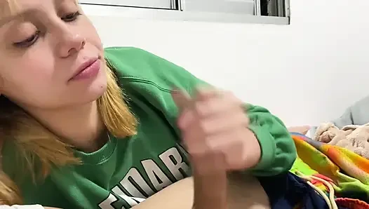 Blowjob drooling in my stepfather!