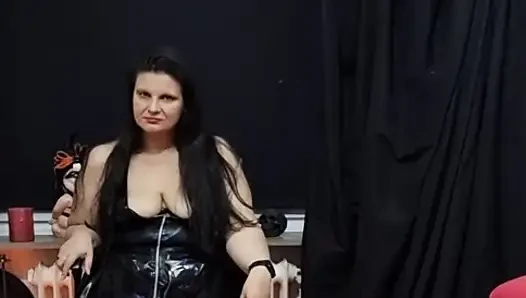 BBW MILF Domina Forces Dumb Slave to Worship Her Sweaty Feet - Foot Fetish Humiliation