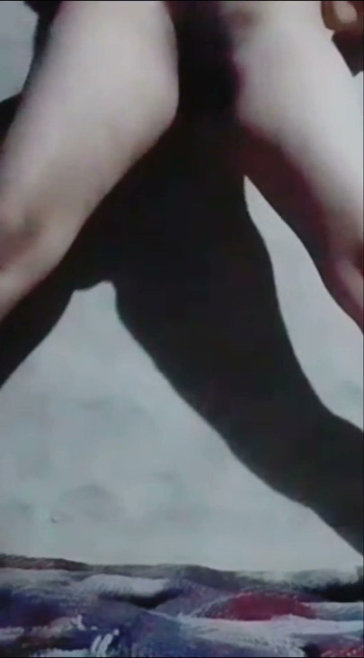 The hot girl is having a lot of fun while masturbating, pressing her breasts and caressing her nipples, she is getting orgasm an | Clip 2