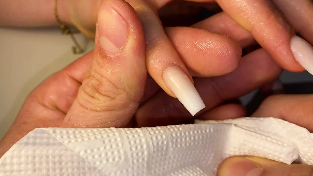 Slave Cleans Nails After Banana Massacre I MyNastyFantasy