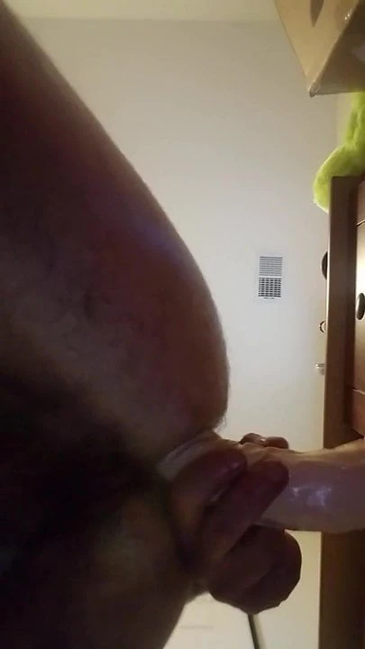 fucking my new 14 inch toy