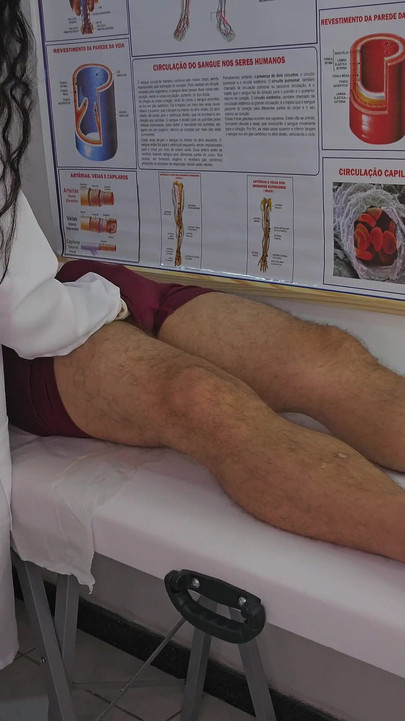 Iconic moment from "Patient unable to control erection in front of nurse"
