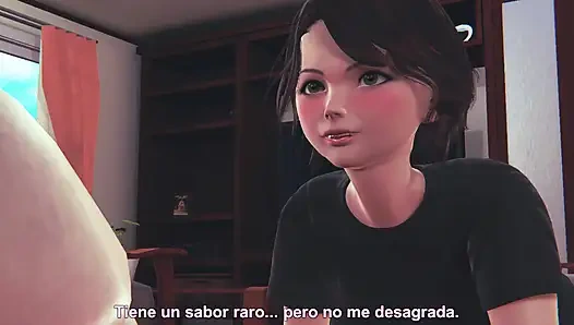 Aunt Cass with a lot of desire to have sex ends up fucking a lucky man - 3D HENTAI ANIMATION