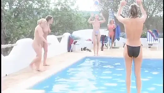 Hot MILFs in swimming pool