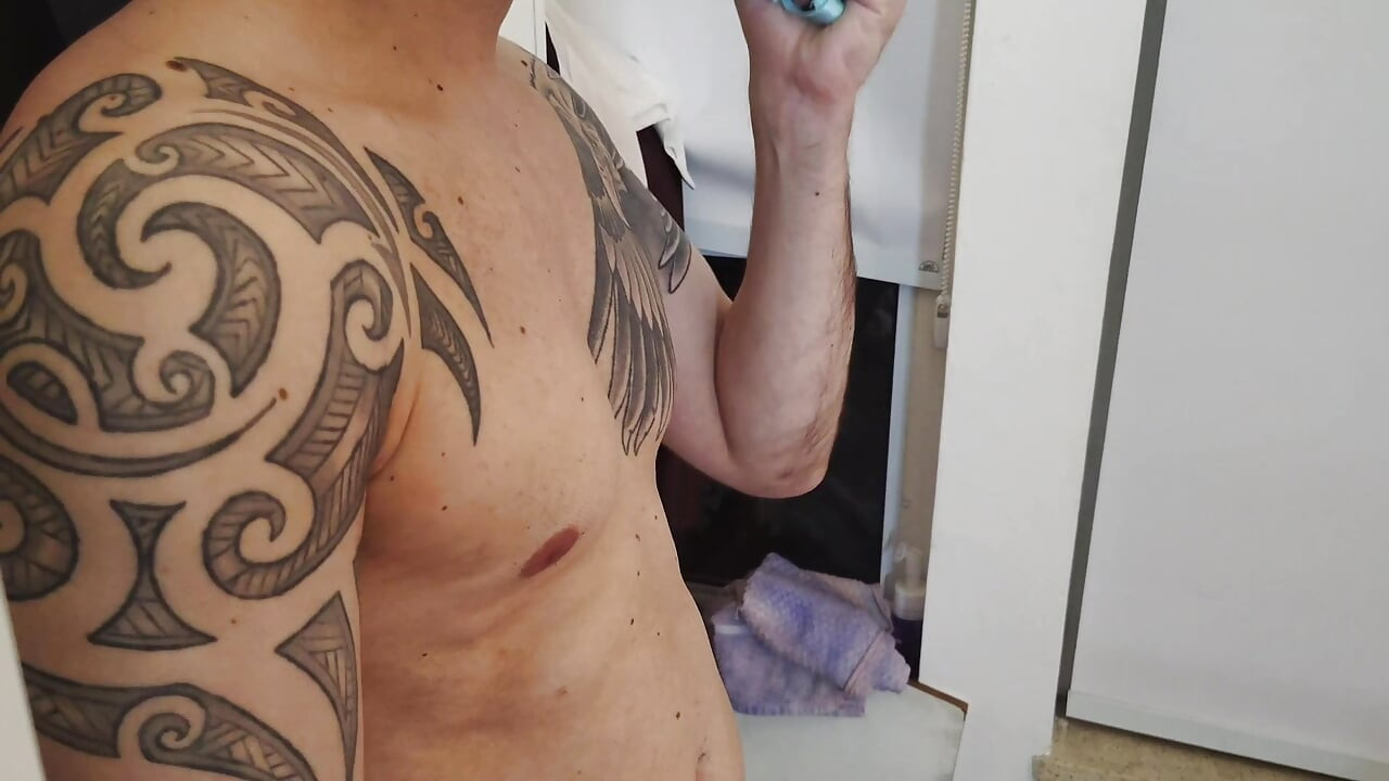 Stepson sniffing his stepmother's panties