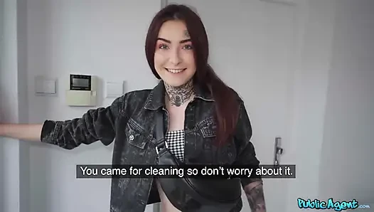 Public Agent - tabitha poison si petugas kebersihan ngentot sama bosnya yang kaya raya demi kenaikan gaji
