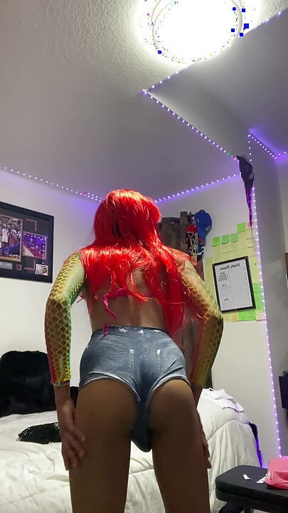 INDIAN FEM BOY COWGIRL CROSSDRESSER RED HAIR SLUT SISSY WHORE
