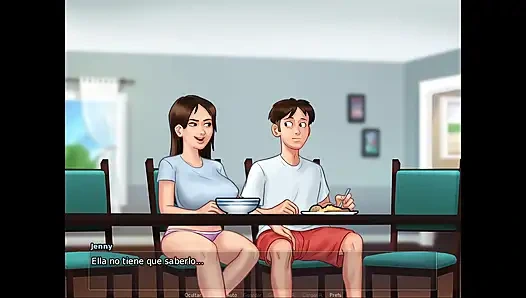 Stepdaughter vs stepmom fight over tenant's penis - summertime saga