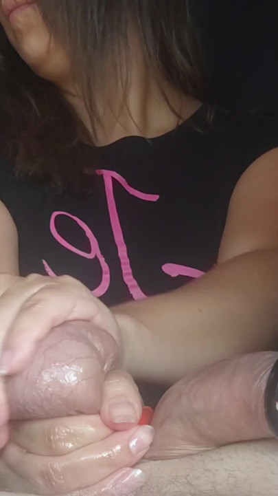 Elastic Rings Cock and Balls Handjob | Clip 1