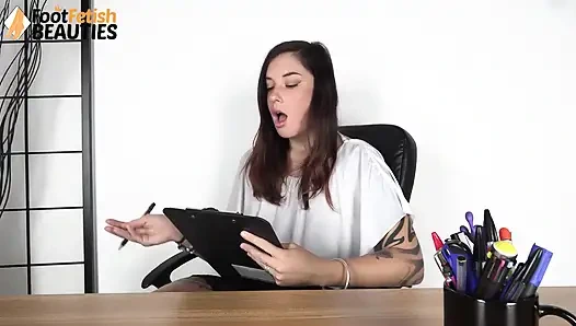 Naughty Professor Teaches Her Student How to Worship Delectable Feet