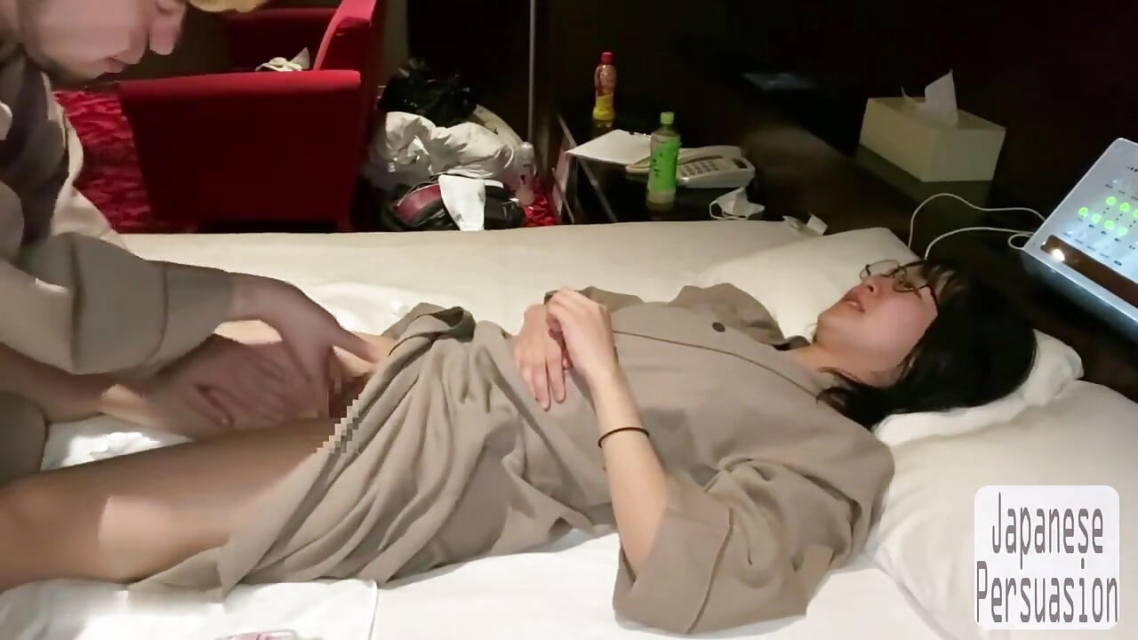 Quiet Glasses Girl - a Simple Massage Turning Into a Private Recorded Moment