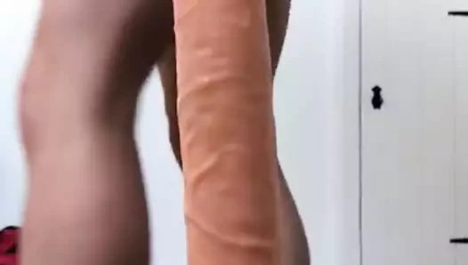 111 inç dildo eğlencesi