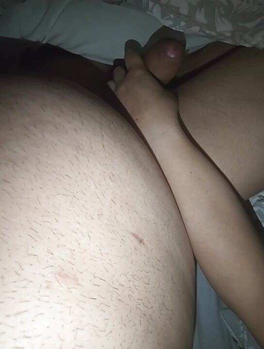 Step son pull out his dick near stepmom. She couldn't resist and handjob his big cock