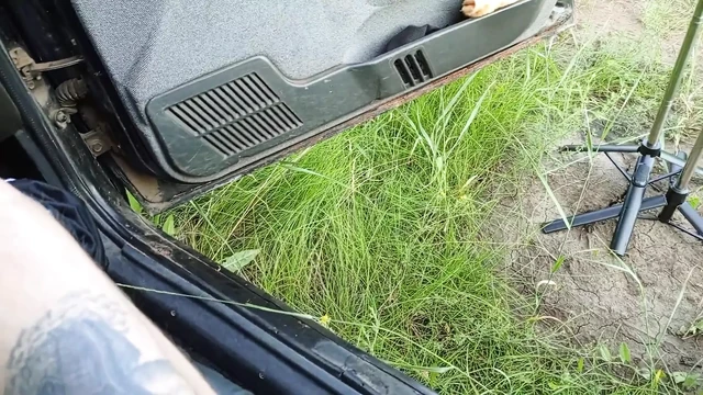 In the Car in the Parking Lot, My Stepmom Jerks off My Dick Until I Cum