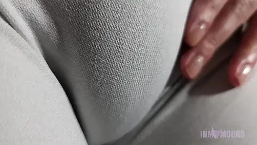 Compilation - Touching, squeezing and scratching my tight puffy pussy in leggings, shorts, spandex, suplex and yoga pants.