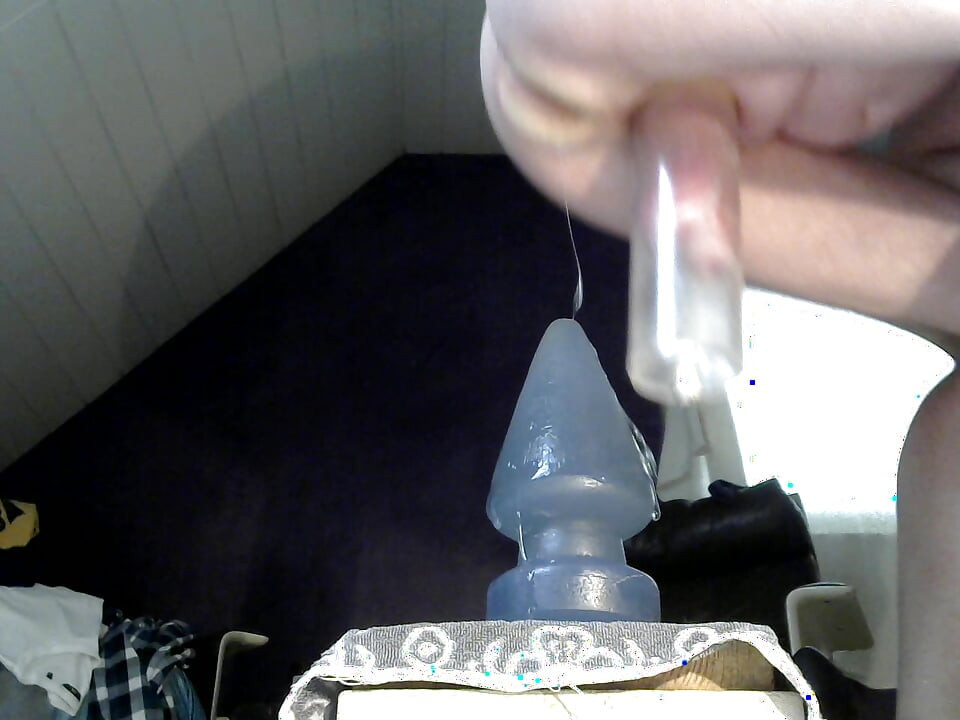More stretching from the side - this time with pumped cock