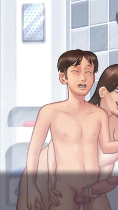 Stepmom Gets Surprise By His Massive Cock In The Shower - Summertime Saga 37 By DarkCookie - 3D Hentai Porn Game | Clip 2
