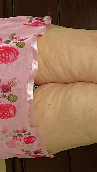 Cum and Watch Me Flashing and Showing off My Big Fat Ass and Plump Pussy in Panty