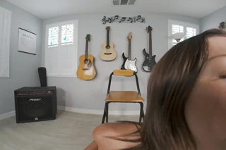 Alexis Fawx with Huge Tits Fucks Her Pussy with Fingers