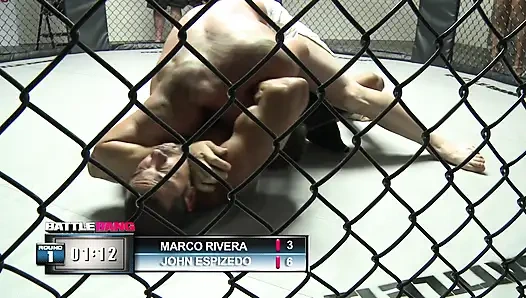 Ebony babe enjoys pleasuring guy's cock in the ring