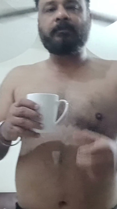 Wet Indian Daddy After Shower Getting Dressed in Tight Underwear 4K | Clip 1