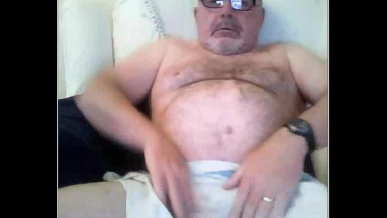 grandpa cum on webcam