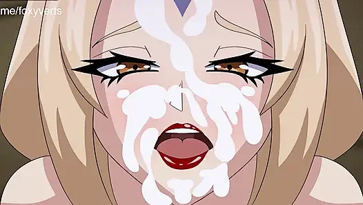 Tsunade трах сисек и минет