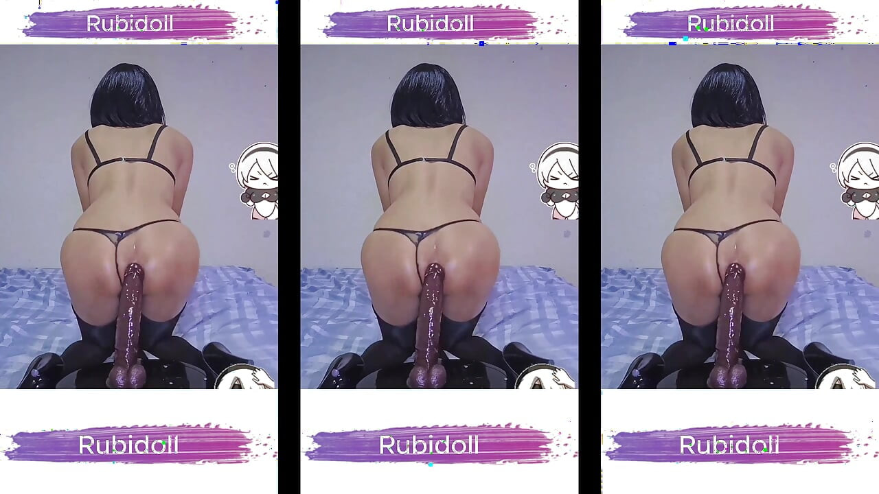 RubiDoll Bitch Nymphomaniac Dominating Cock BBC 26cm With Anal Sex Hardcore