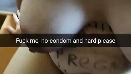 BBW Slut-wife begs you for no-condom fucking - Milky Mari