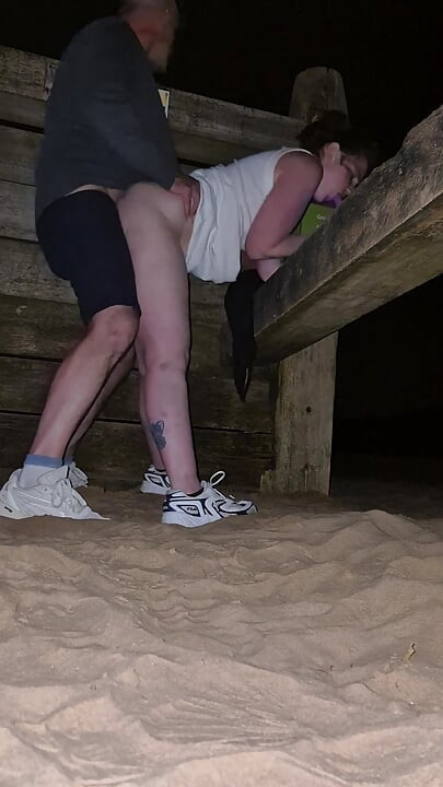 I Fucked Stepdaddy's Friend on a Late Night Beach Walk