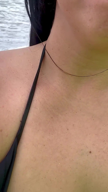 Must-share moment from "I celebrate NEW YEAR on the beach with my horny stepmother, we have sex on the beach."