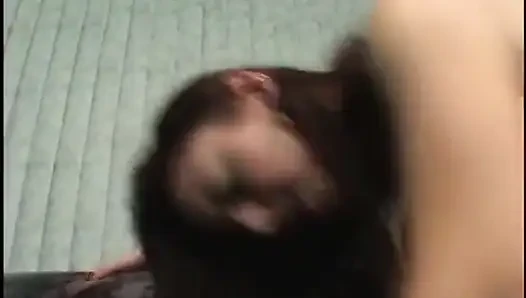 Black guy strips chick inside before getting oral sex from her
