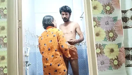 Don't Cum Inside I'm Married! Telugu Indian MILF Wife Creampied in Shower