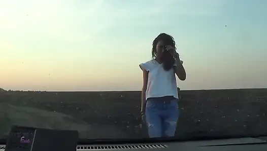 Tits on Windshield by Ingrid