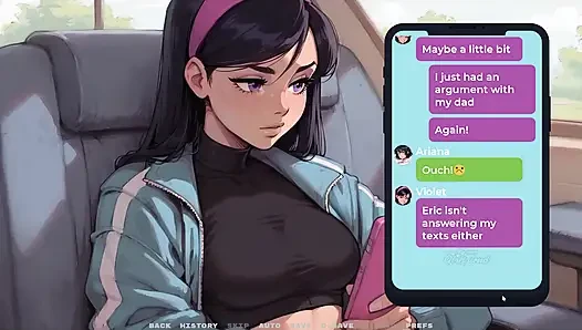 My New Girlfriend Taboo Hentai Game Ep.33 Cute GF Is Sexting with Her Best Friend!