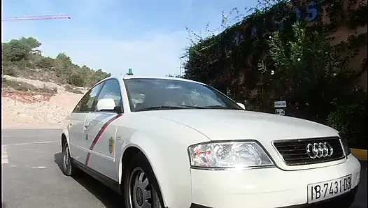 Blonde Babe Seduces Taxi Driver in Steamy Encounter