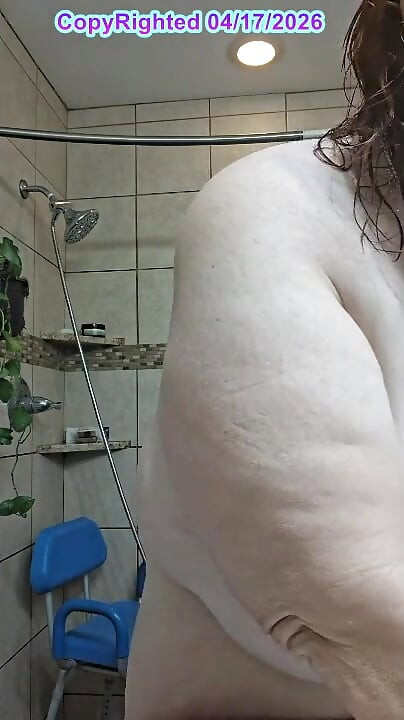 After a Hot Sshower Nurse Vicki Dries off and Does Some Other Grooming