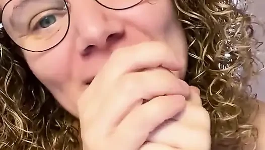 Close-up of Merce Masturbating in a Chair, Horny as Fuck