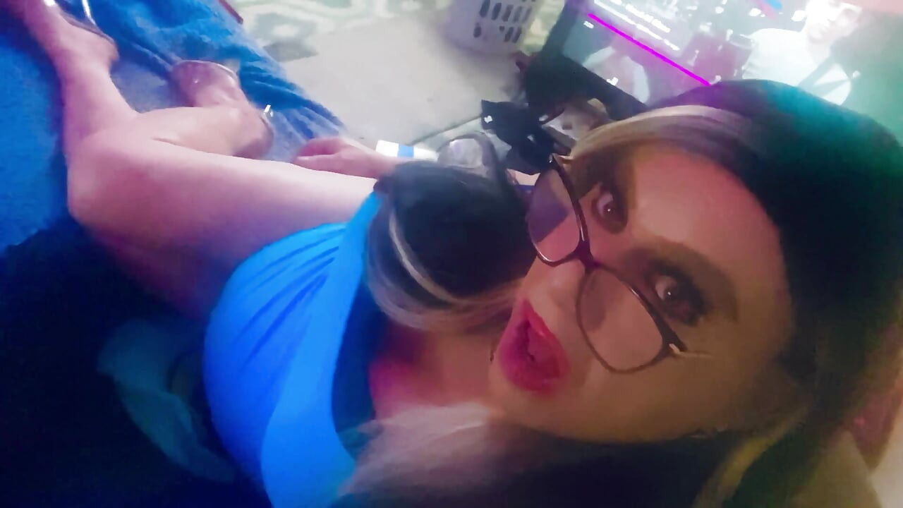 Krissy Sweets Stroking Her She Cock