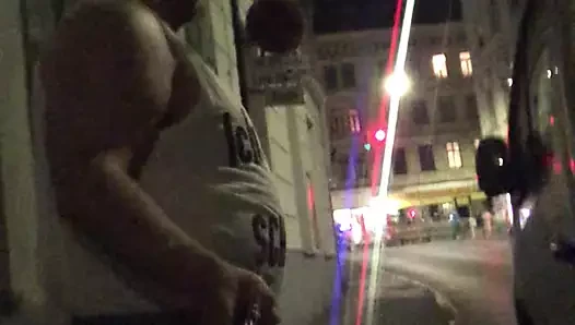 Austrian porn video – Walk around in pissed pants - failed attempt to piss on my own car
