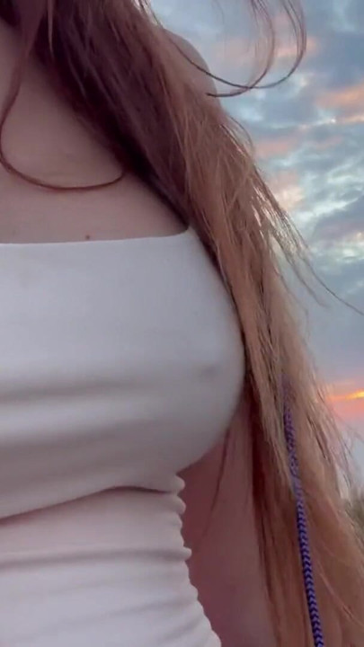Artemisia Love sexy stroll outdoor in the nature big boobs close up | Clip 2
