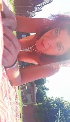 Lucy crawling for me and removing her pegs and plug p2