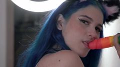 Teen vášnivá masturbace - min galilea cosplay, Kolumbie